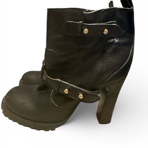 Tory Burch Leather Ankle Boots, Like New, Sz 9M
